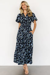 Kristin Maxi Dress | Navy Floral